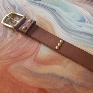 Brown Genuine Leather Belt